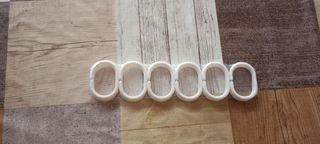 Ganchos para cortina de ducha (plástico)