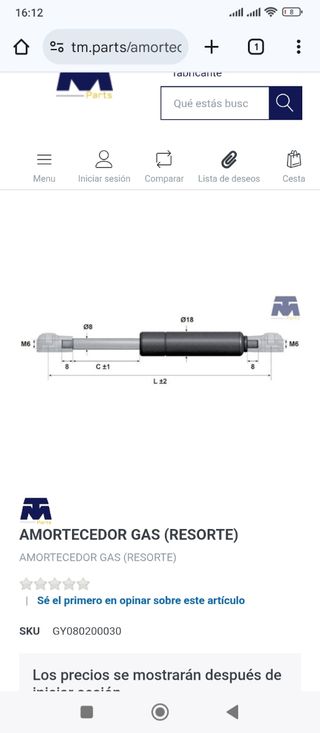 Amortiguador 20cm 300Nw Goodyear