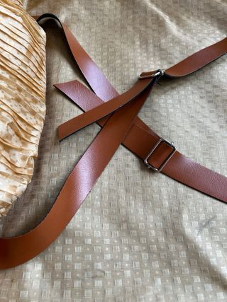 Maleta de cuero vintage (años 80) NUEVA