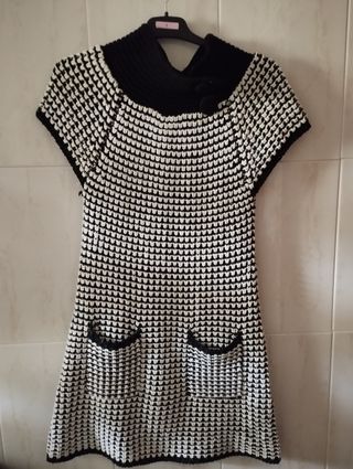 Vestido negro y blanco