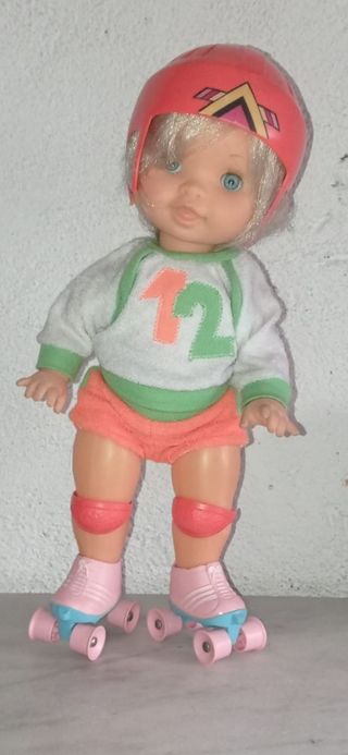 Muñeca Romina Patinadora Años 80