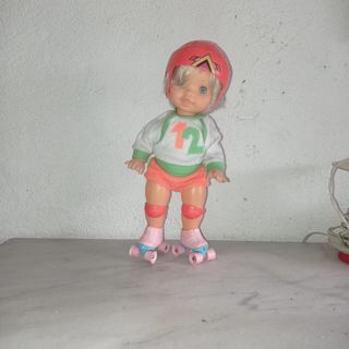 Muñeca Romina Patinadora Años 80