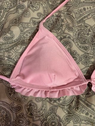 Bikini Etam rosa S con brillo