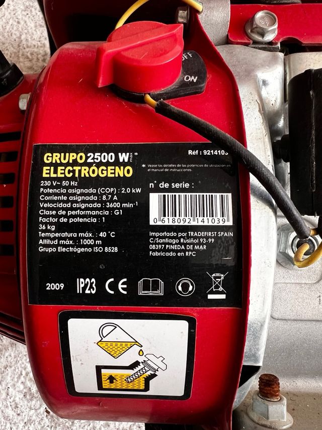 Generador Eléctrico TRÜGER GRUPO 2500W
