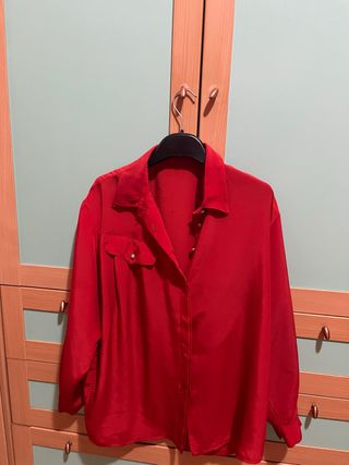 Camicia donna rossa