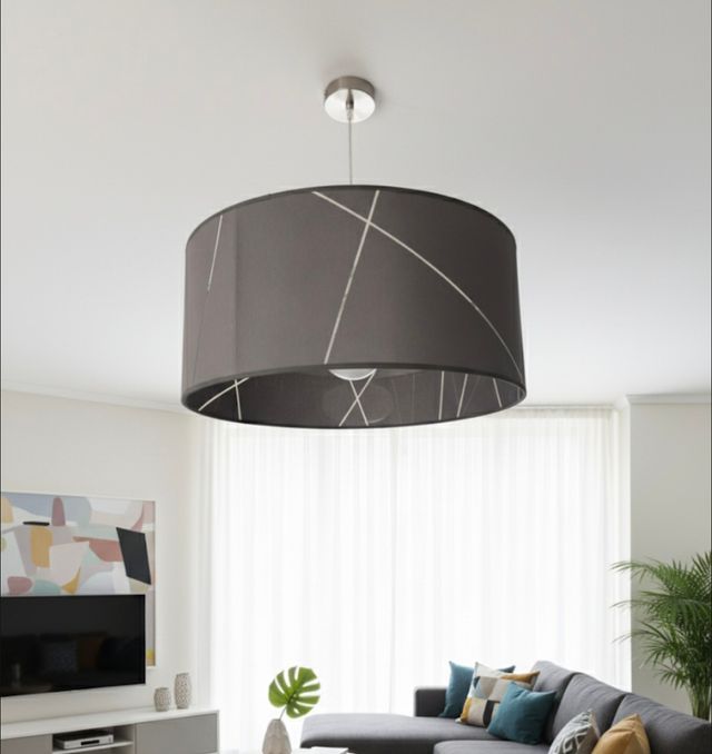 Lámpara de techo diseño gris