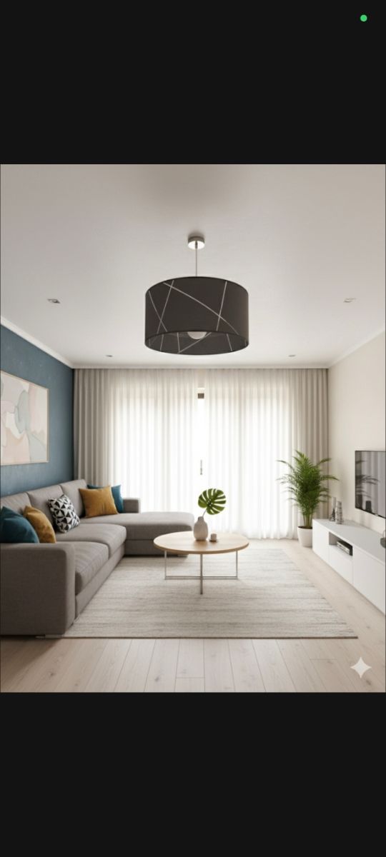 Lámpara de techo diseño gris