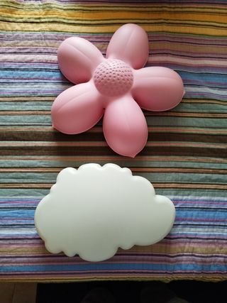 Lámparas Infantiles Flor y Nube