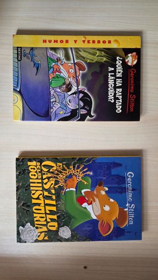 2 libros geronimo Stilton
