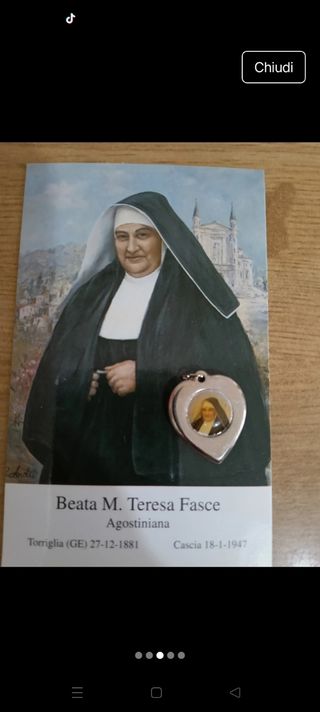Reliquia Beata Teresa Fasce - Suora Agostiniana