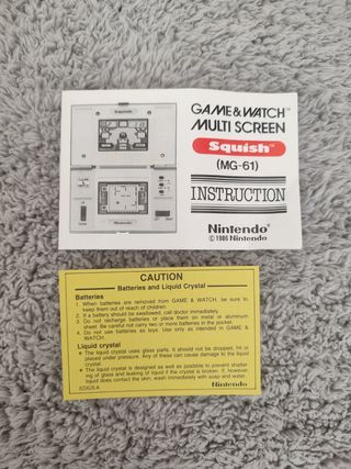 Nintendo Game & Watch Squish Caja