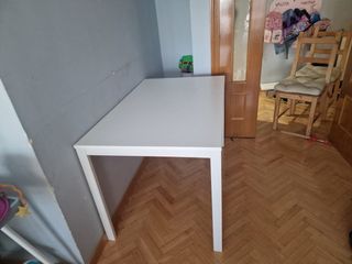 Mesa Comedor Blanca Ikea + 4 Sillas