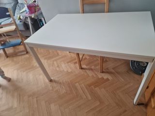 Mesa Comedor Blanca Ikea + 4 Sillas