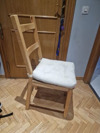 Mesa Comedor Blanca Ikea + 4 Sillas