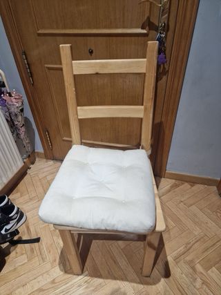 Mesa Comedor Blanca Ikea + 4 Sillas