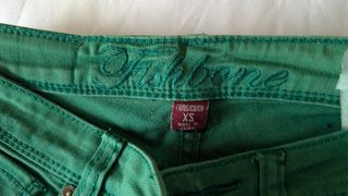 Calças verdes fishbone