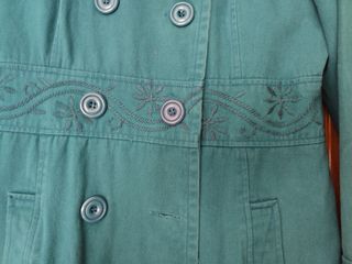 Abrigo cruzado tejido vaquero entretiempo