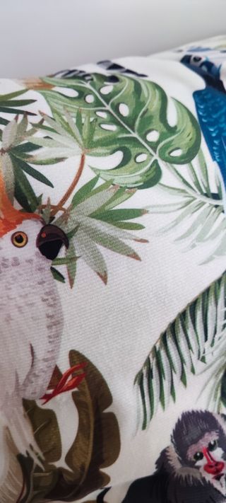 2 Fundas Cojín Tropical 45x45 cremallera NUEVAS.