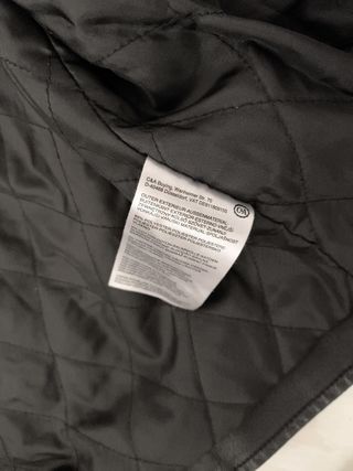 Cazadora polipiel negra capucha XXL