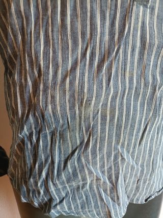 Camisa Zara Rayas Azul Talla XL