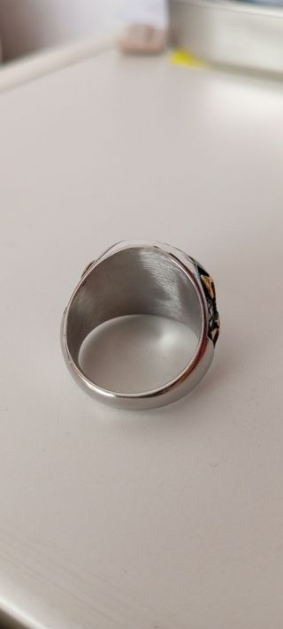 Anillo Brújula Vikinga Acero Inoxidable 316L
