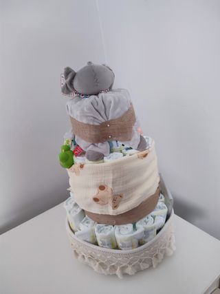 Tarta de pañales bebé