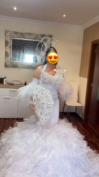 Vestido de Novia Gitana Blanco