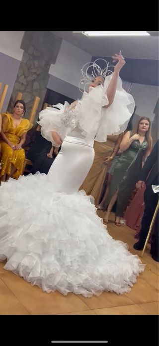 Vestido de Novia Gitana Blanco