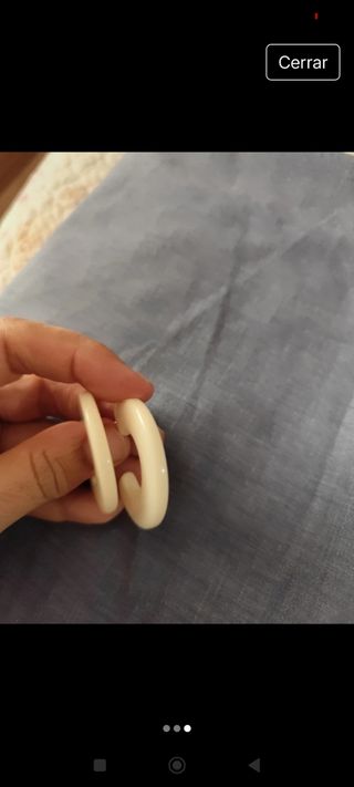 Pendientes Aro Beige ese O ese