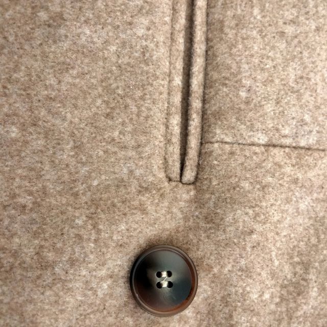 Chaleco Zara Beige Doble Botonadura