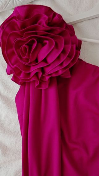 Vestido fiesta buganvilla talla única S/M elástico