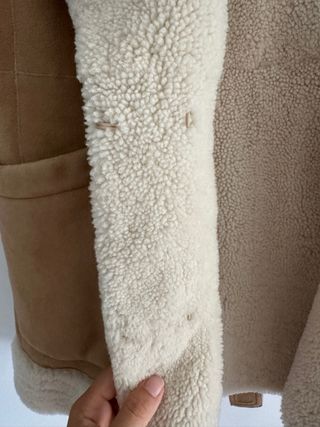 Chaleco de piel de cordero natural