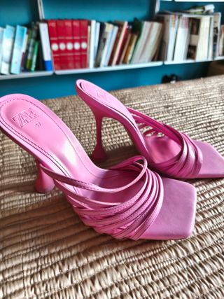 Sandalias Zara rosas talla 37