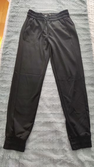 Pantalones jogger Zara mujer negros