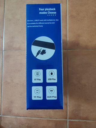 Altavoz BT-3401 con Cargador Inalámbrico LED