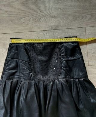Talla 38 Falda de piel vintage