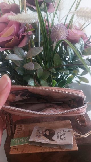 Monedero Anekke Beige y Rosa