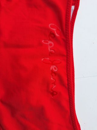 Bikini Pepe Jeans Rojo Volantes