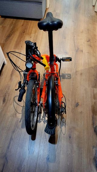 Bicicleta plegable Oxylane naranja