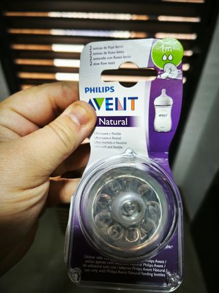 Tetinas Philips Avent Natural 1m+ Flujo Lento