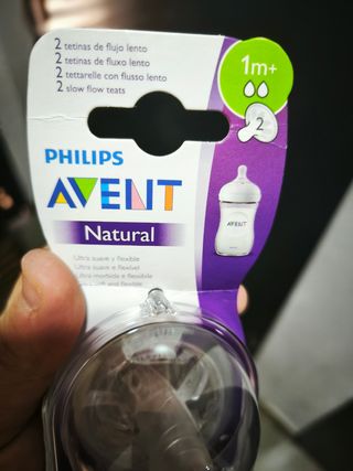 Tetinas Philips Avent Natural 1m+ Flujo Lento