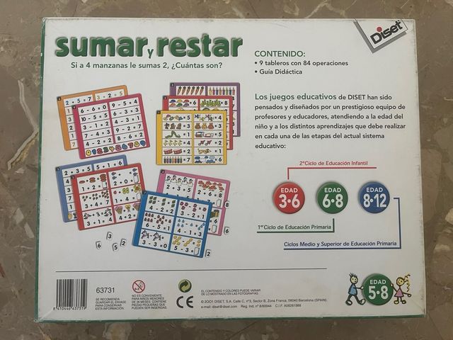 juegos de la marca Diset educativo 