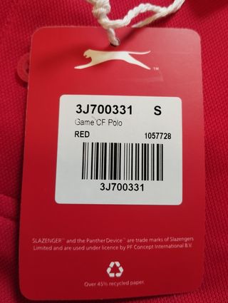 Polo NGK Slazenger Rojo Talla S