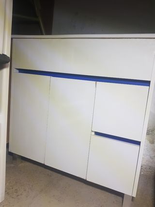 Vendo lavabo con mueble blanco