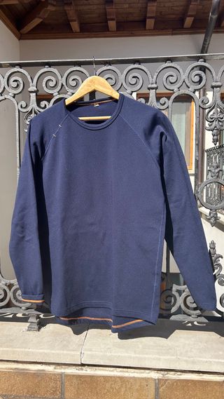 Camiseta polar azul hombre