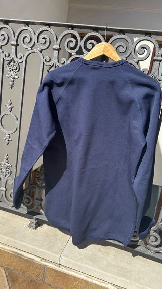 Camiseta polar azul hombre