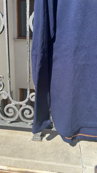 Camiseta polar azul hombre