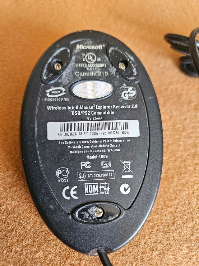 Wireless IntelliMouse Explorer Receiver 2.0 USB