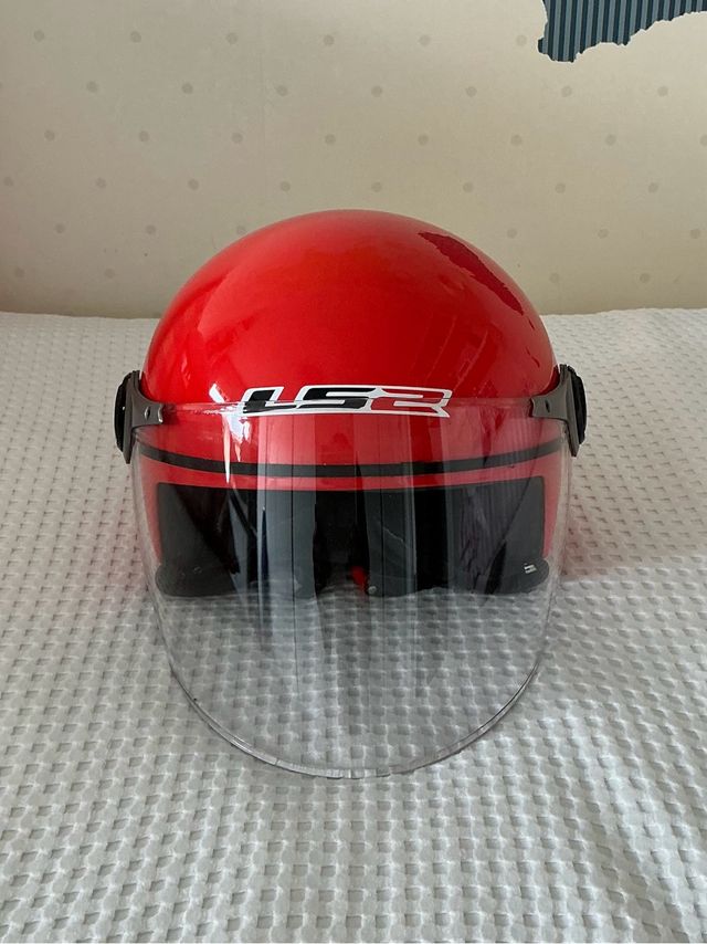 Casco Moto Junior LS2 Rojo