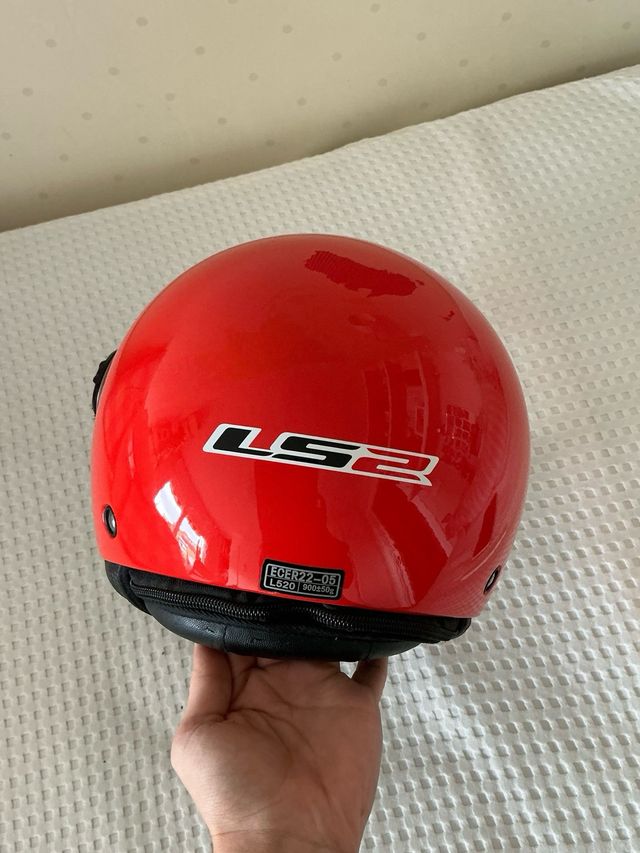 Casco Moto Junior LS2 Rojo